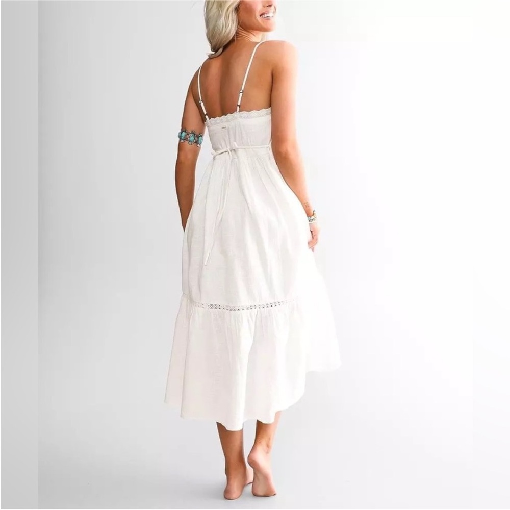 Billabong x Wrangler Peachy Keen Coastal Country White Midi Dress - Picture 7 of 8